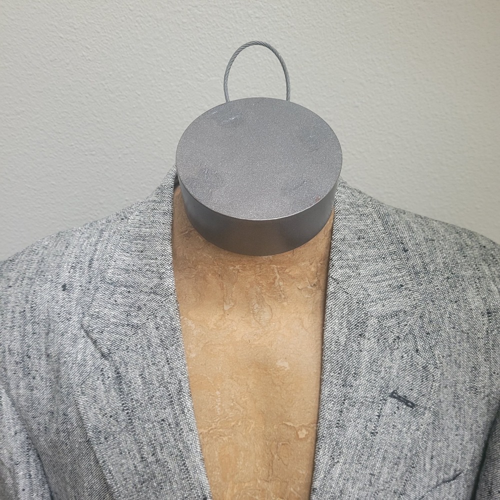 Savile Row Blazer 2 Button Coat Jacket Black Herringbone 34L - Picture 3 of 11